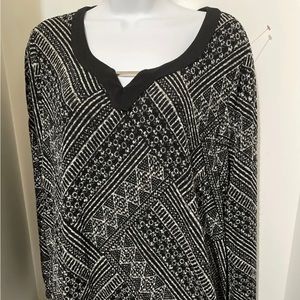 CATHERINES women 1XWP 18/20WP plus black shirt top blouse pullover duster top